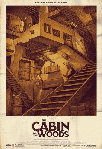 Los mejores carteles de cine del 2012 27 Los mejores posters del 2012: Cabin in the woods