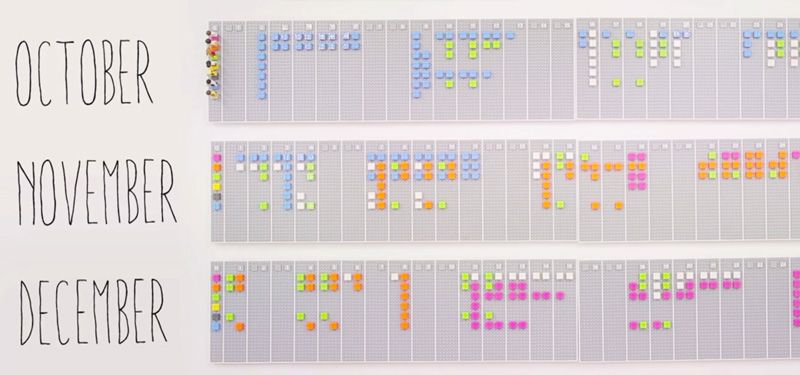 Organiza tu trabajo con este fantástico calendario de Lego 7 calendario lego