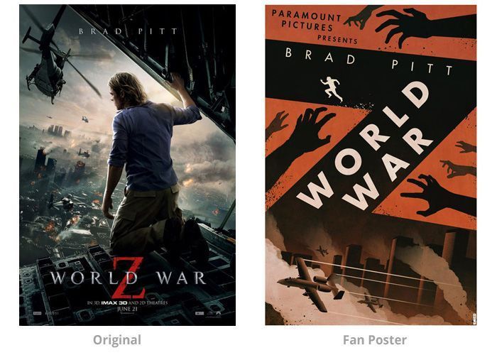 Pósters de películas (casi) mejores que los originales 3 world_war_z