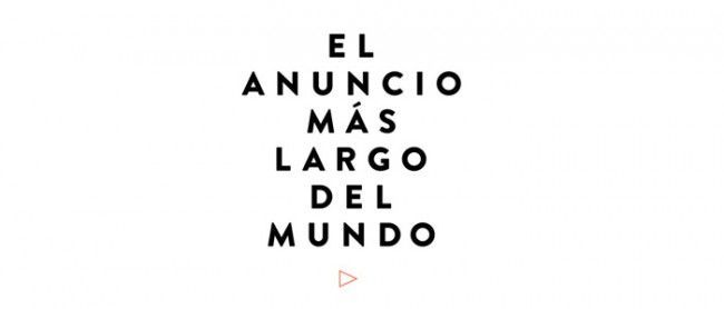 el anuncio mas largo del mundo