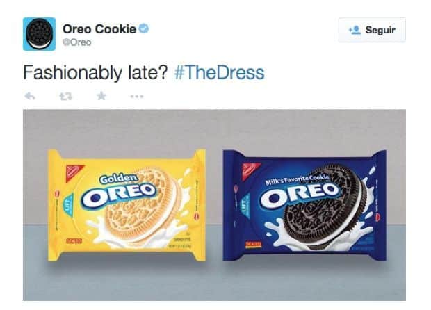 Las divertidas reacciones de las marcas ante la polémica del vestido 46 thedress-oreo