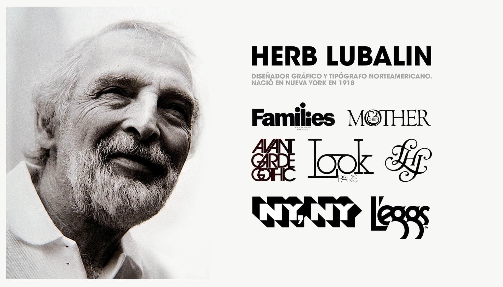 Grandes Diseñadores Gráficos: Herb Lubalin 17 Logotipos de Herb Lubalin