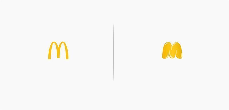 Logotipos rediseñados bajo los efectos de sus productos 24 Rediseño Logo McDonalds