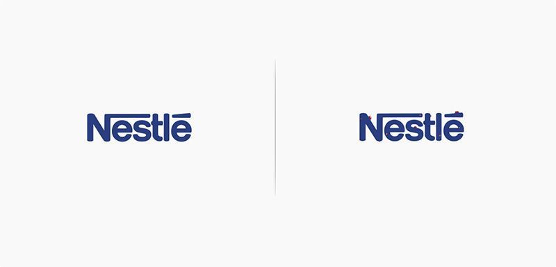 Logotipos rediseñados bajo los efectos de sus productos 20 Rediseño Logo Nestle