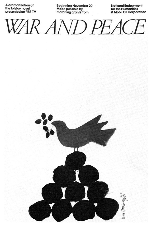 Grandes Diseñadores Gráficos: Ivan Chermayeff & Tom Geismar 14 War and Peace Ivan Chermayeff