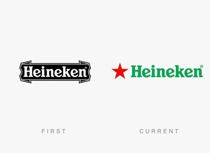 Como era el primer logotipo de las grandes marcas 102 Logo Heineken Antes y Ahora