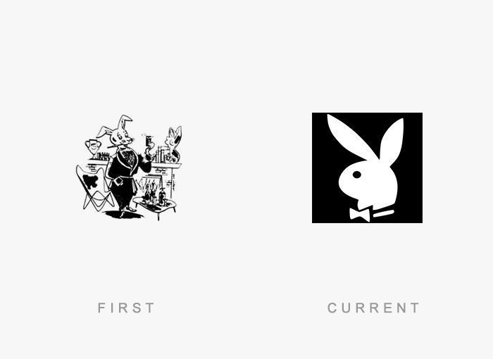 Como era el primer logotipo de las grandes marcas 79 Logo Playboy Antes y Ahora