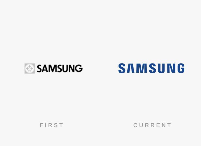 Como era el primer logotipo de las grandes marcas 88 Logo Samsung Antes y Ahora