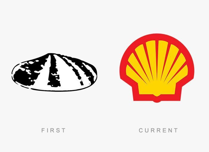 Como era el primer logotipo de las grandes marcas 74 Logo Shell Antes y Ahora
