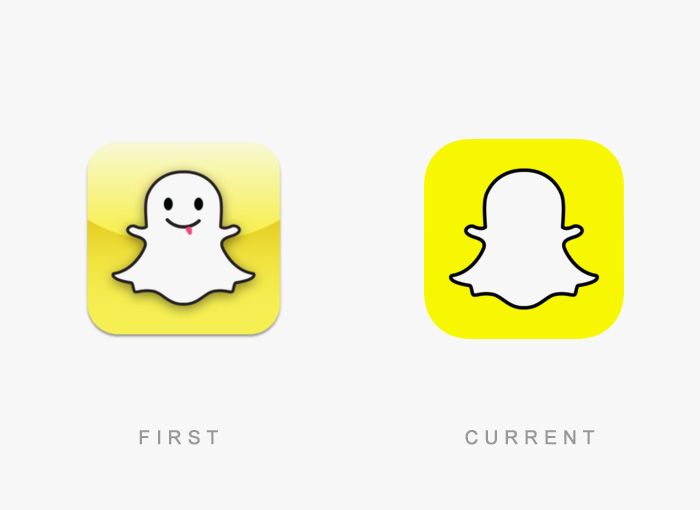 Como era el primer logotipo de las grandes marcas 84 Logo SnapChat Antes y Ahora
