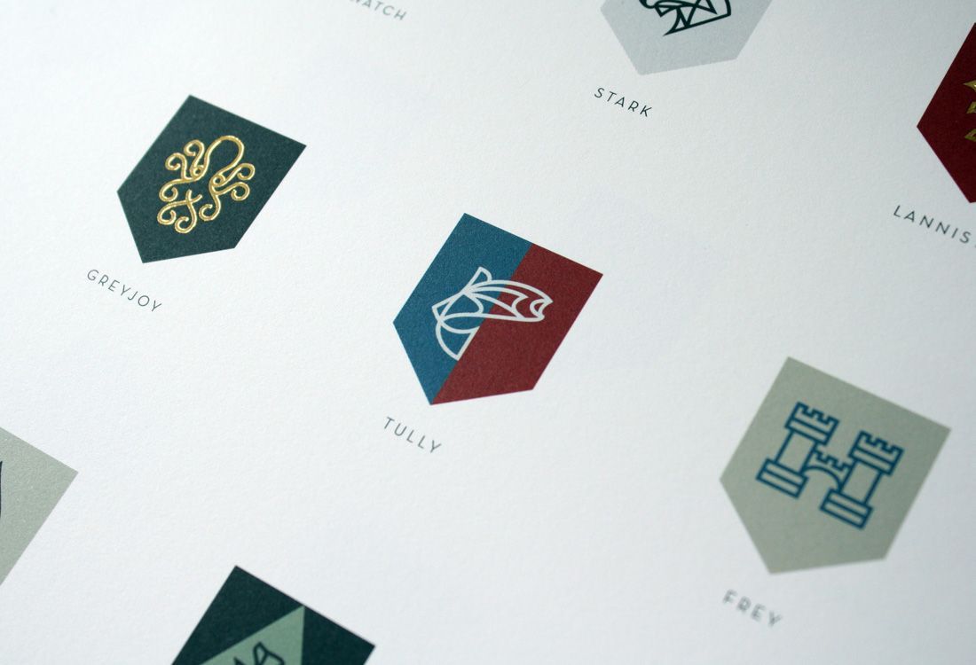El fantástico rediseño de los escudos de Juego de Tronos 27 Diseño Gráfico Iconografía Juego de Tronos