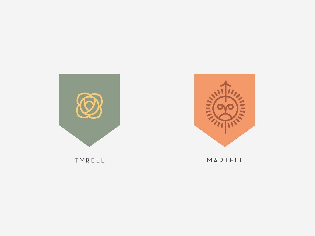 El fantástico rediseño de los escudos de Juego de Tronos 35 Diseño Gráfico Iconografía Juego de Tronos