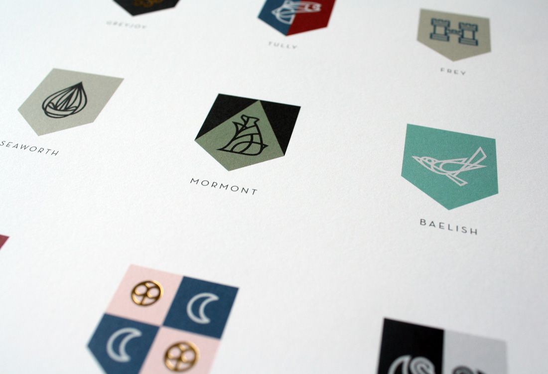 El fantástico rediseño de los escudos de Juego de Tronos 31 Diseño Gráfico Iconografía Juego de Tronos
