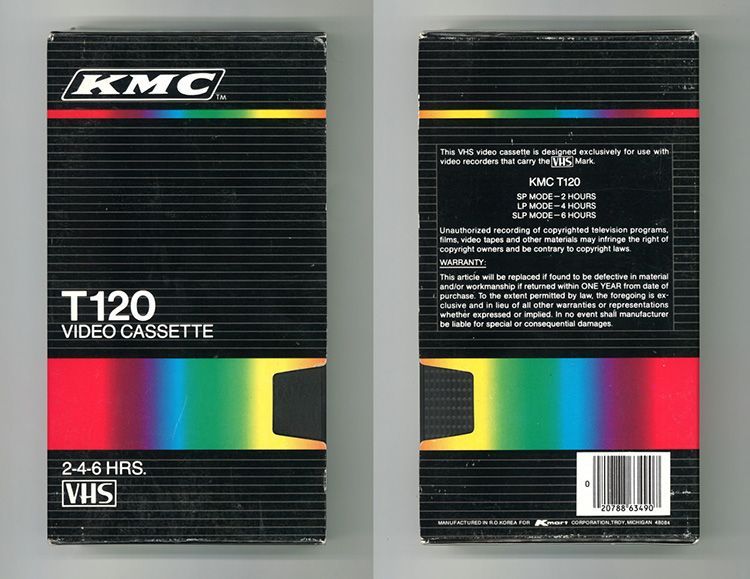 Diseño gráfico en los años 80: Las Cintas VHS 41 Diseño Gráfico cintas VHS: KMC