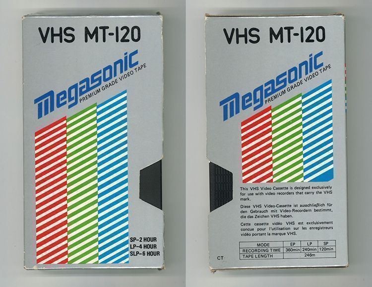 Diseño gráfico en los años 80: Las Cintas VHS 42 Diseño Gráfico cintas VHS: Megasonic