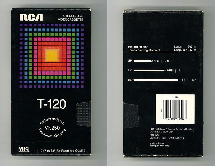 Diseño gráfico en los años 80: Las Cintas VHS 38 Diseño Gráfico cintas VHS: RCA