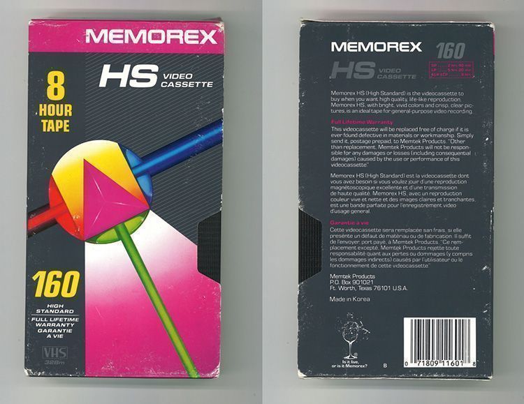 Diseño gráfico en los años 80: Las Cintas VHS 40 Diseño Gráfico cintas VHS: Memorex