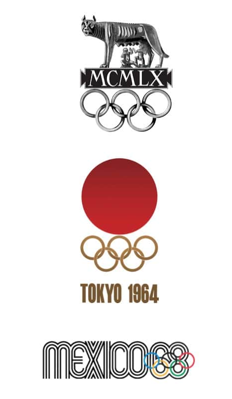 The evolution of the Olympic Games logo 29 Logotipos Juegos Olímpicos