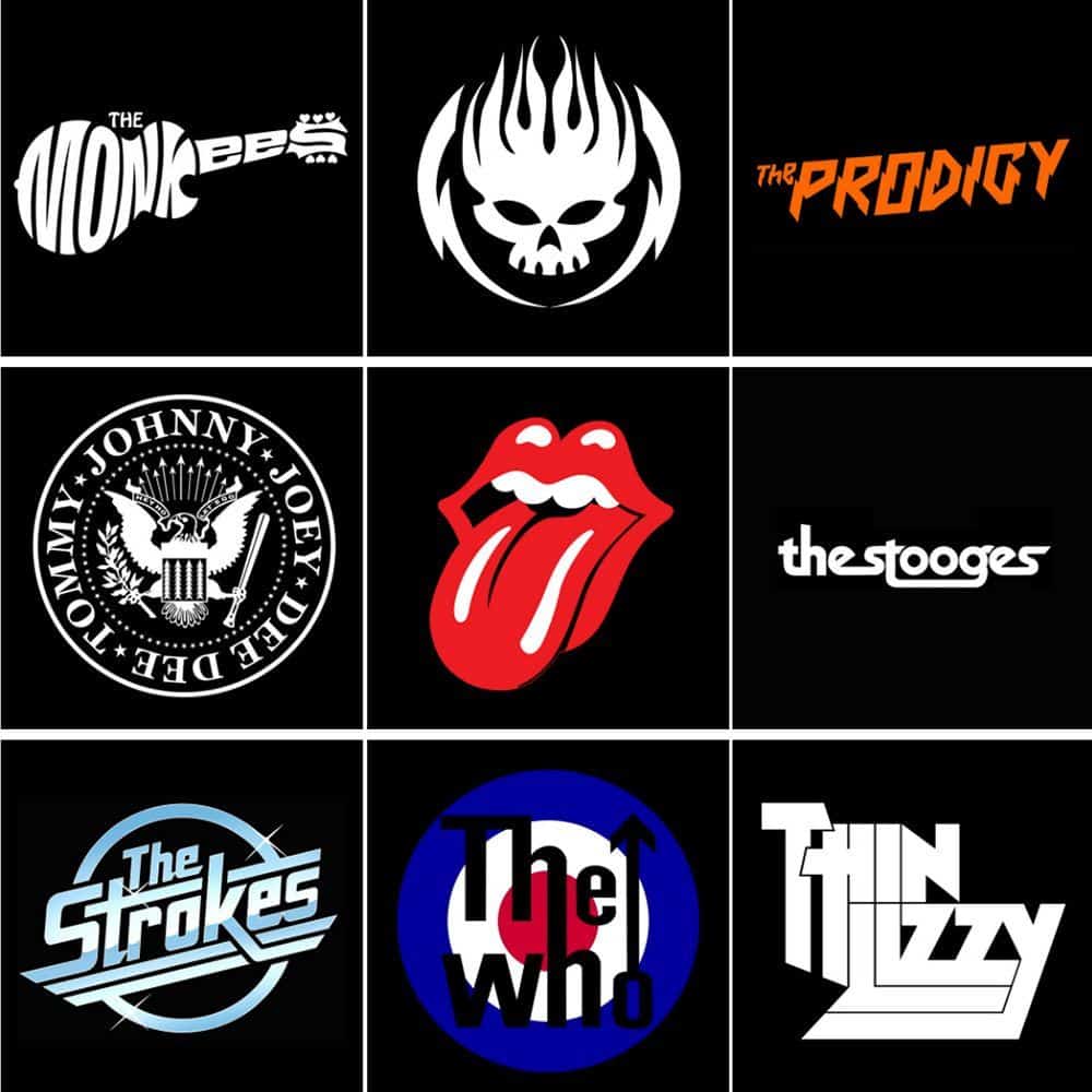 Logotipos de grupos de Rock de la historia Logotipos de grupos de Rock de la historia