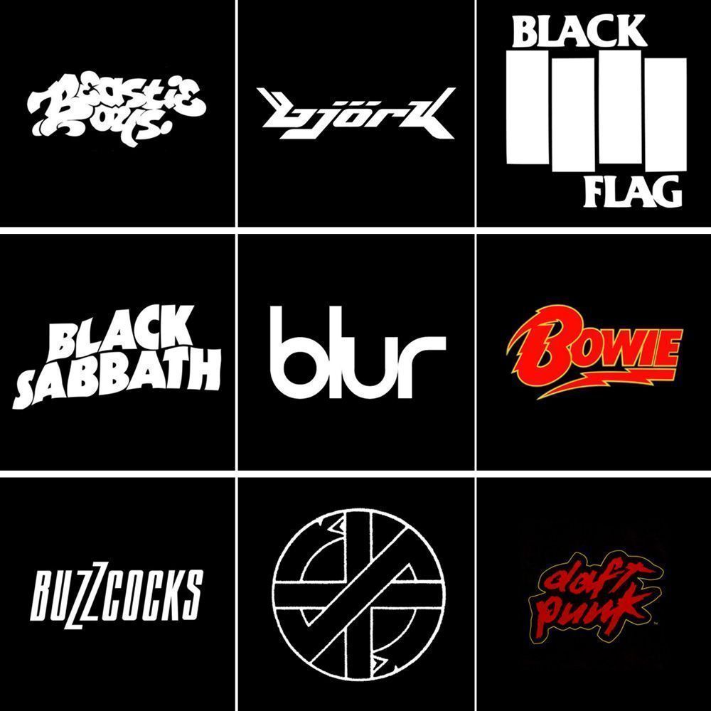 Los 100 mejores logotipos de grupos de Rock de la historia Los 100 mejores logotipos de grupos de Rock de la historia