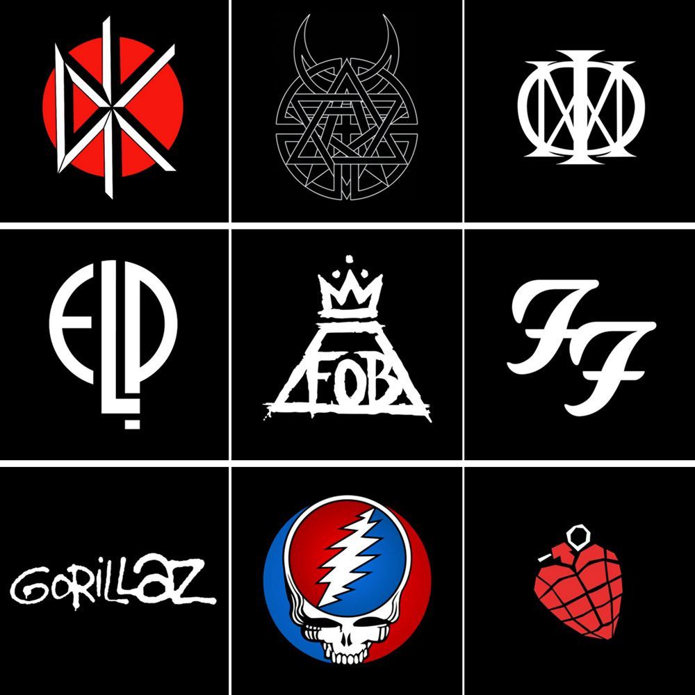 Los 100 mejores logotipos de grupos de Rock de la historia Los 100 mejores logotipos de grupos de Rock de la historia