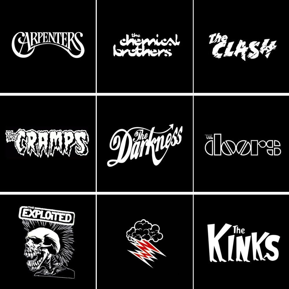 Los 100 mejores logotipos de grupos de Rock de la historia Los 100 mejores logotipos de grupos de Rock de la historia