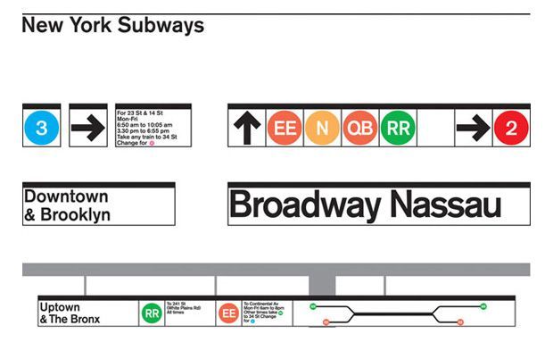 Diseño plano metro nueva York Massimo Vignelli Diseño plano metro nueva York Massimo Vignelli
