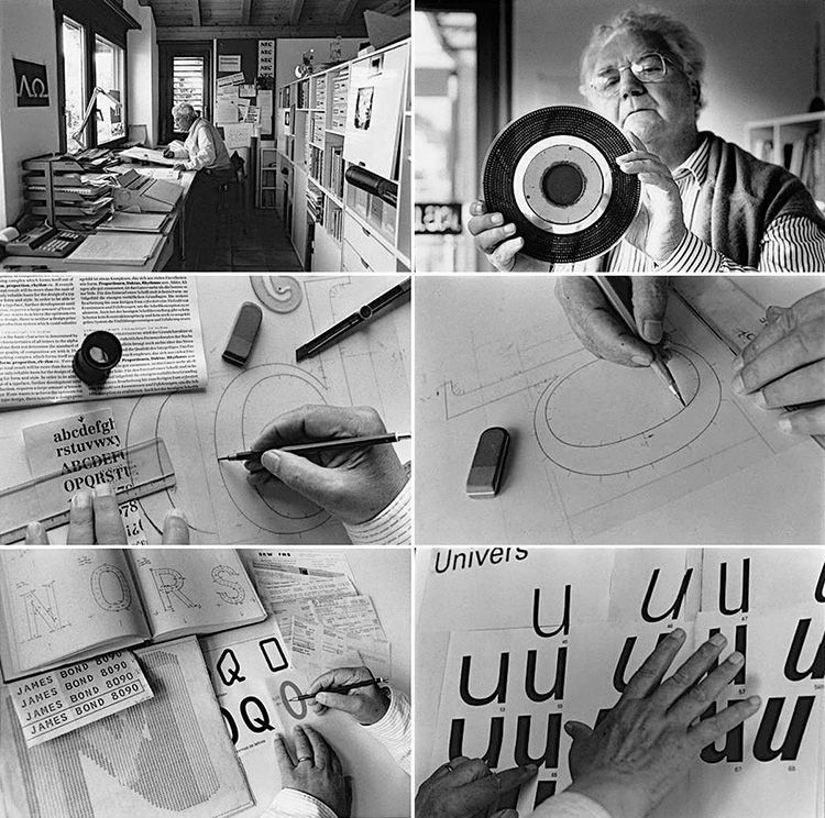 Grandes Tipógrafos de la Historia: Adrian Frutiger 30 Trabajo de Adrian Frutiger