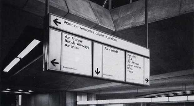Grandes Tipógrafos de la Historia: Adrian Frutiger 27 Tipografia Frutiger en Charles de Gaulle