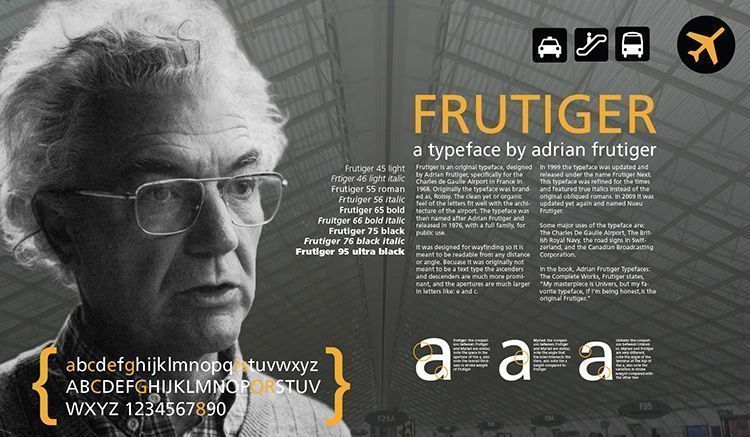 Grandes Tipógrafos de la Historia: Adrian Frutiger 33 Adrian Frutiger
