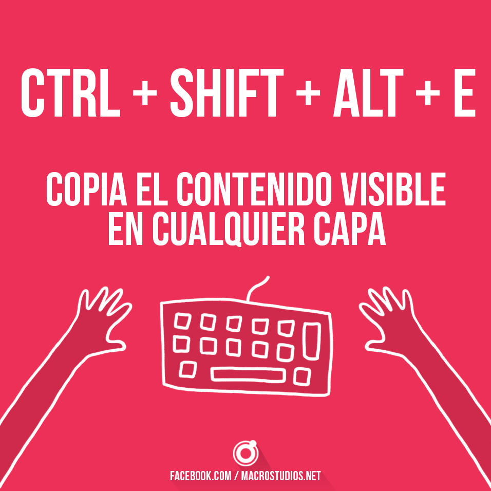 38 useful shortcuts for Photoshop 92 Atajos de Teclado Photosop
