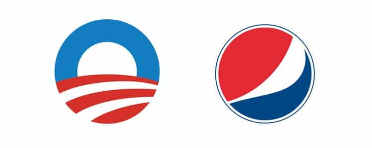 10 logotipos muy similares entre las grandes marcas 26 Logotipos Similares: Pepsi vs Obama
