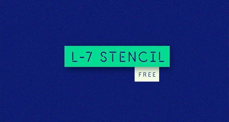 Las 10 mejores tipografías gratuitas 40 Tipografía L7 Stencil Gratuita