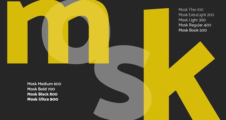 Las 10 mejores tipografías gratuitas 35 Tipografía Mosk Gratuita