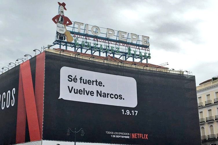 Marketing and advertising strategy of Netflix | Billboard in Madrid Marketing and advertising strategy of Netflix | Billboard in Madrid