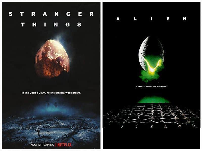 Los carteles de Stranger Things y sus películas de referencia 21 Cartel Stranger Things - Alien