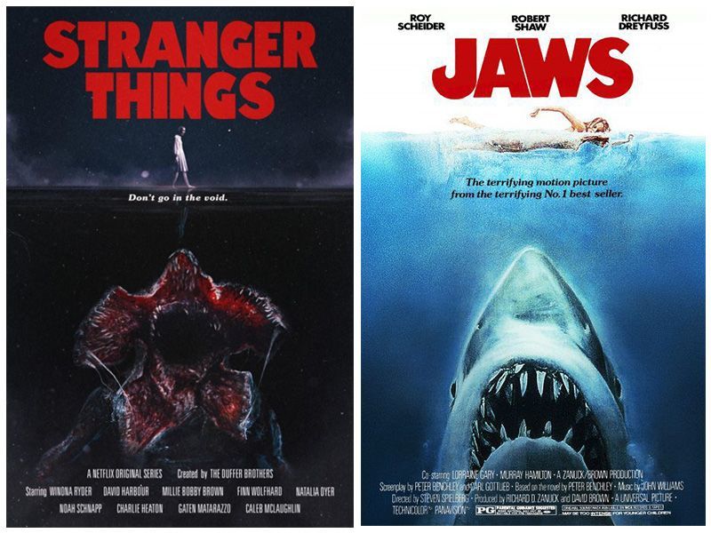 Los carteles de Stranger Things y sus películas de referencia 26 Cartel Stranger Things - Jaws