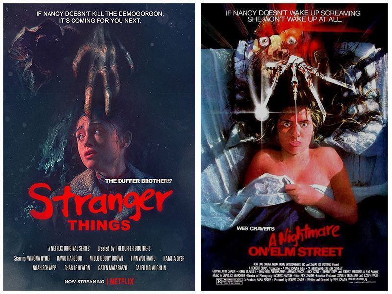 Los carteles de Stranger Things y sus películas de referencia 22 Cartel Stranger Things - Pesadilla en Elm Street