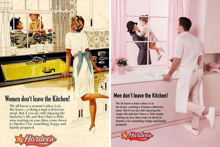 La publicidad sexista de los años 50 con los roles cambiados 24 Publicidad Sexista de los años 50