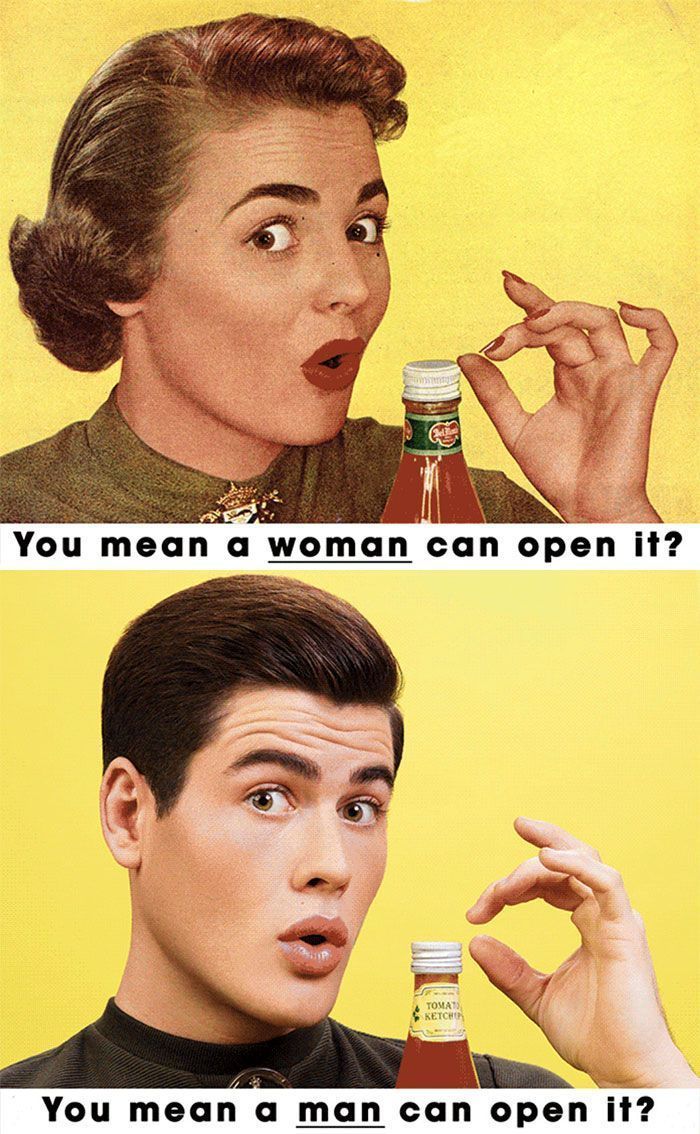 La publicidad sexista de los años 50 con los roles cambiados 26 Publicidad Sexista de los años 50