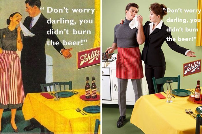 La publicidad sexista de los años 50 con los roles cambiados 29 Publicidad Sexista de los años 50
