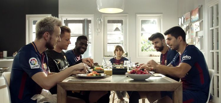 "Eat Like a Pro" de Beko y los jugadores del FC Barcelona 5 Eat Like a Pro de Beko y FC Barcelona