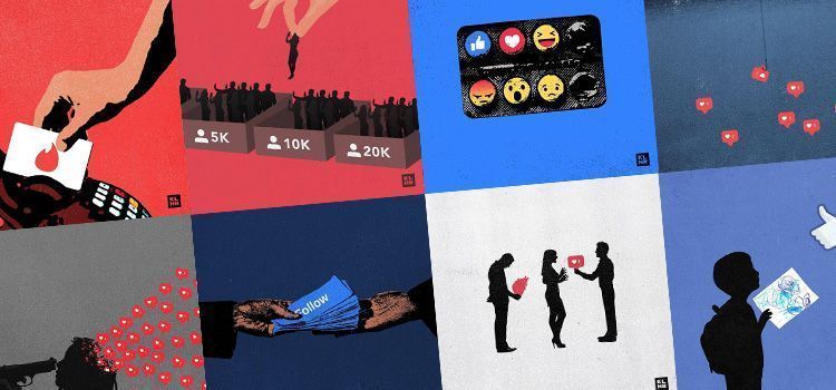 Las ilustraciones de Kevin Lau que denuncian la tirania de las redes sociales 9 ilustraciones de kevin lau
