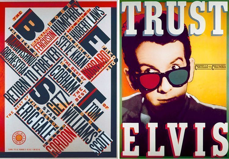 Grandes Diseñadoras Gráficas: Paula Scher 31 Portadas CBS Records Paula Scher