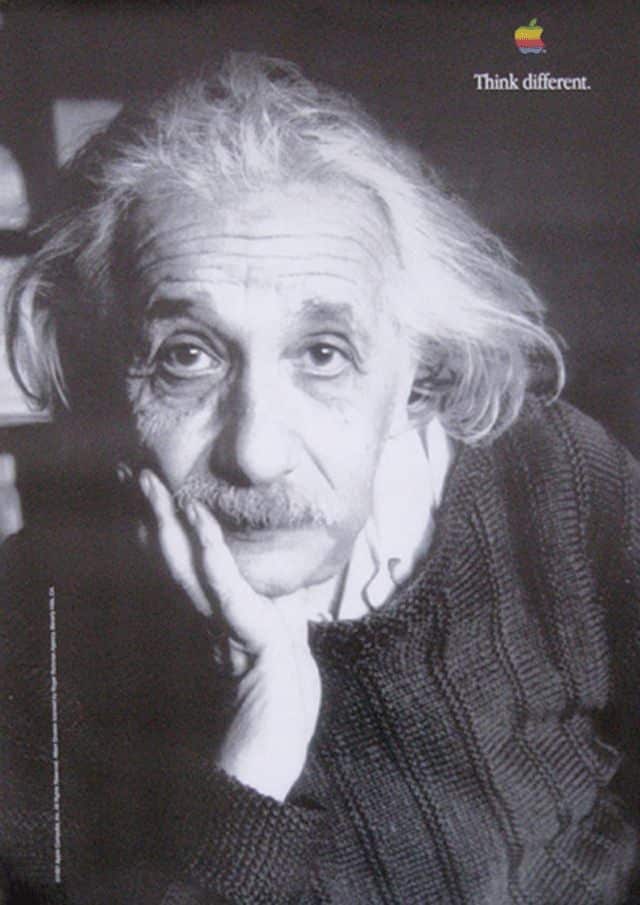 Anuncios históricos: "Think different", de Apple 35 Think Different - Albert Einstein