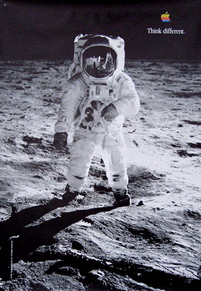 Anuncios históricos: "Think different", de Apple 31 Think Different - Buzz Aldrin
