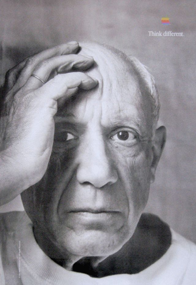 Anuncios históricos: "Think different", de Apple 26 Think Different - Pablo Picasso