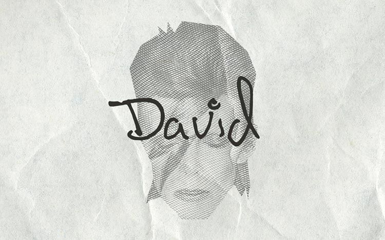 "Songwriters Fonts", fonts based on the calligraphy of famous artists 39 Songwriters Fonts | David Bowie