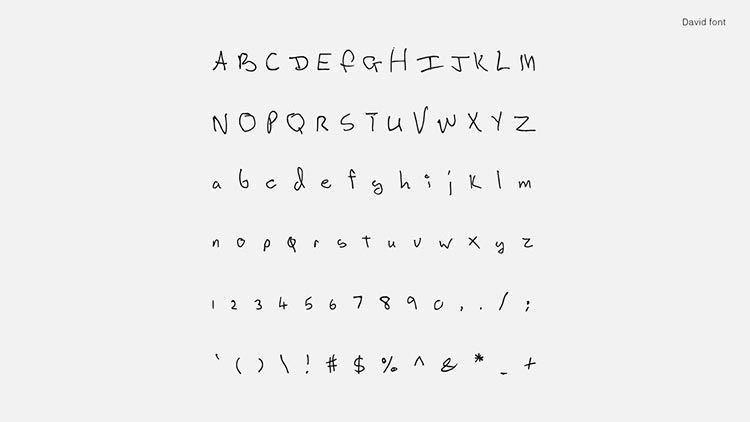 "Songwriters Fonts", fonts based on the calligraphy of famous artists 41 Songwriters Fonts | David Bowie