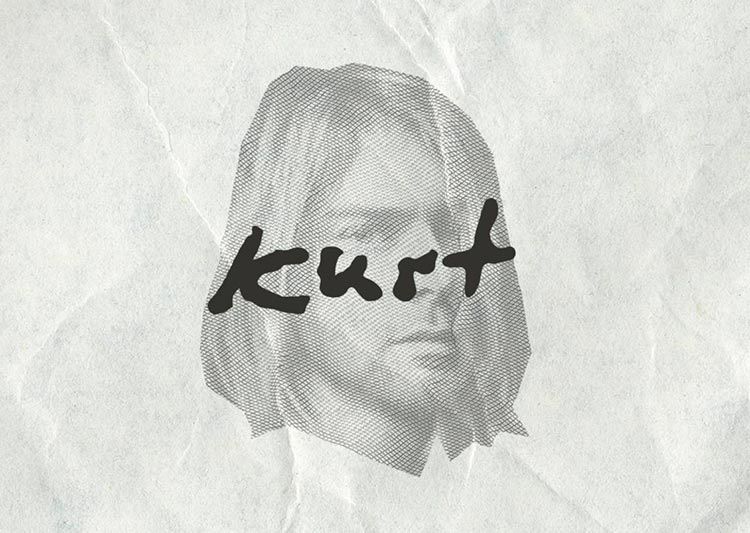"Songwriters Fonts", fonts based on the calligraphy of famous artists 36 Songwriters Fonts | Kurt Cobain